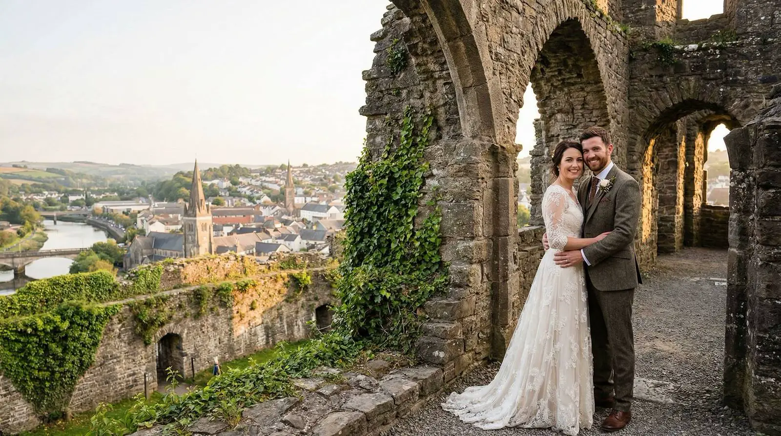 Example image: a couple, Carmarthenshire