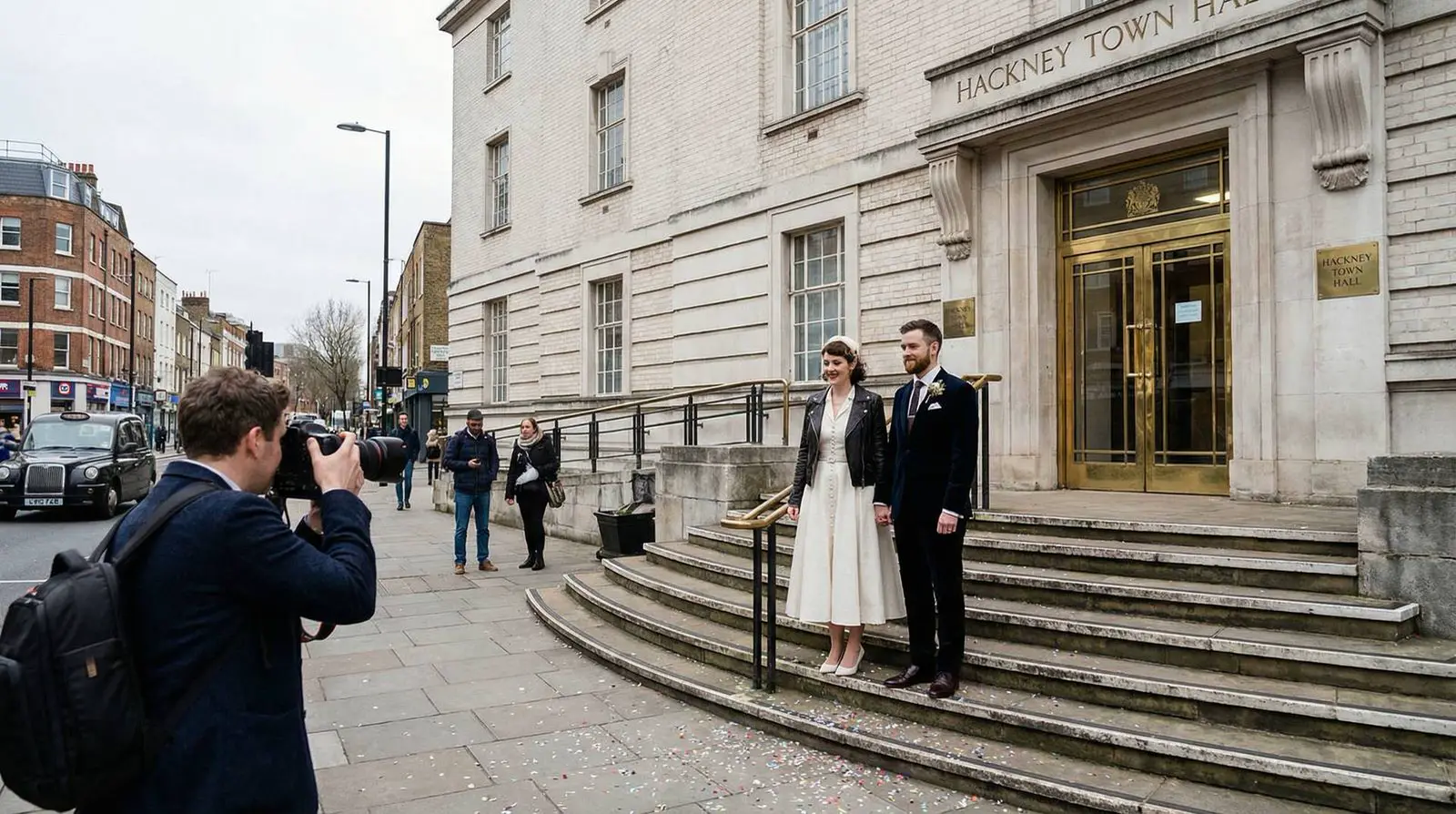 Example image: a couple, Hackney