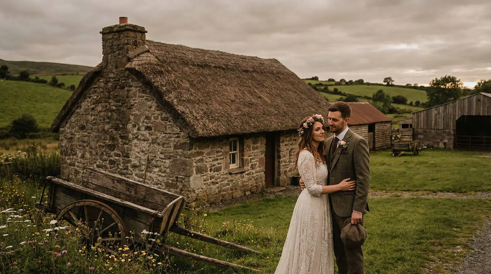 Example image: a couple, Omagh